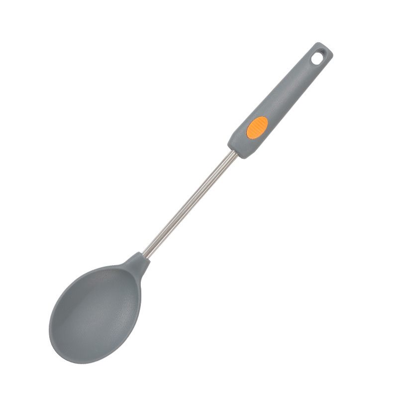 Food Grade Silicone Spoon High temperature Silicone Soup Spoon kitchen accessories server spoon